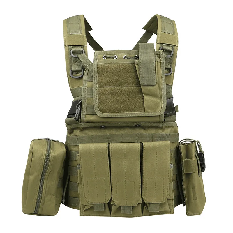 

Nylon Tactical Vest Body Armor Hunting Carrier Airsoft Accessories Men Combat MOLLE Camo Military Army Vest Outdoor CS Hunting