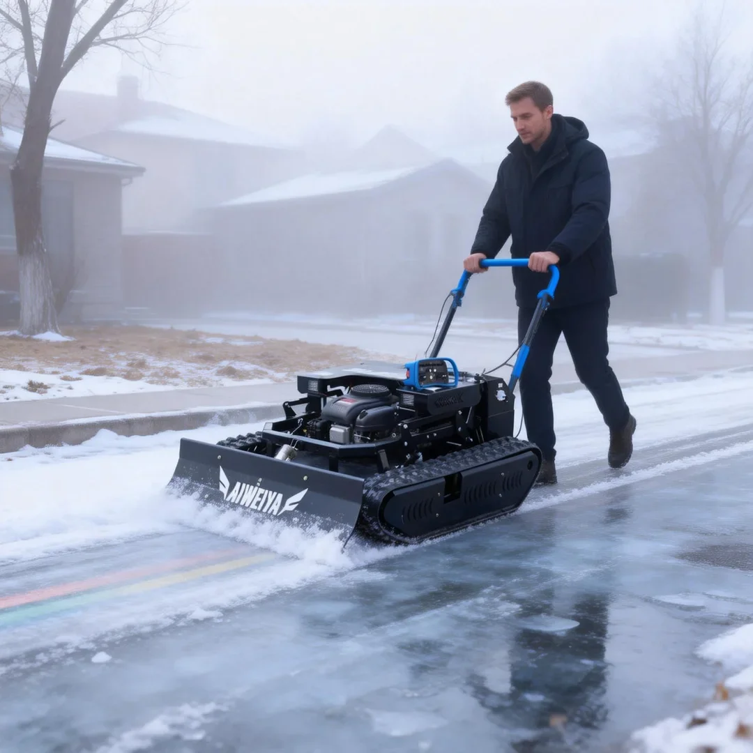 

Customized Adjustable Cutting Width Remote Control Lawn Mower LONCIN 452CC Engine Factory Direct Free Snow Shovel