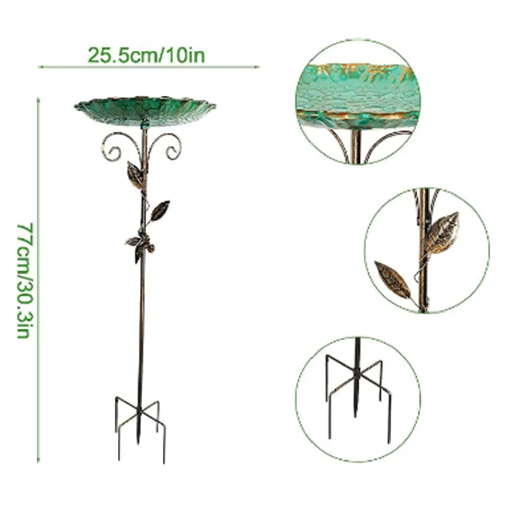 

Металлическая ванна для птиц на открытом воздухе, винтажные отдельно стоящие ванны для птиц, ванна для птиц, чаша для кормления для сада, патио, двора