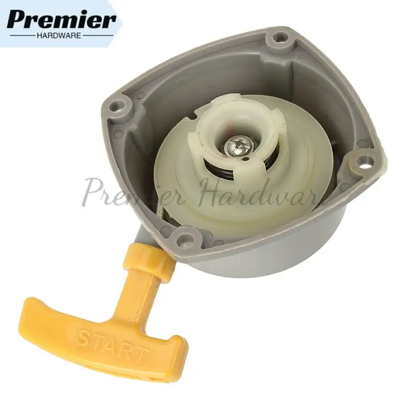 YM-Q-10 gruppo avviamento tosaerba, disco ritorno automatico tirato a mano, avviamento facile, adatto per accessori di ricambio tosaerba