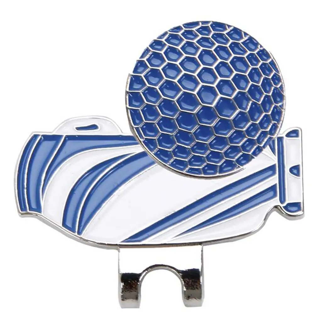 2x Golfhut clip mit abnehmbarem Golfball marker für Golf kappe