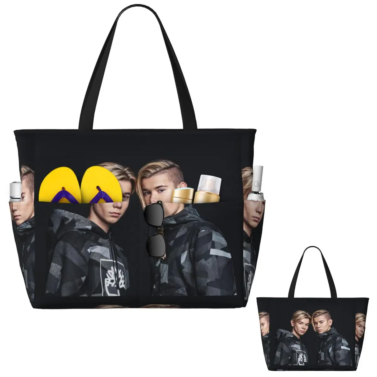 

Маркус и Мартинус Швеция Норвегия Евровидение Пляжная сумка Спортивная сумка для тренажерного зала Йога Duffle Большая большая сумка Женская дорожная сумка Сумка для фитнеса