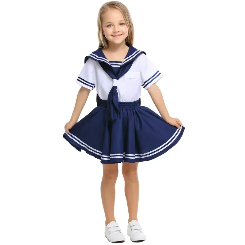 

Children Game Cosplay Navy Sailor Uniforms For Girl