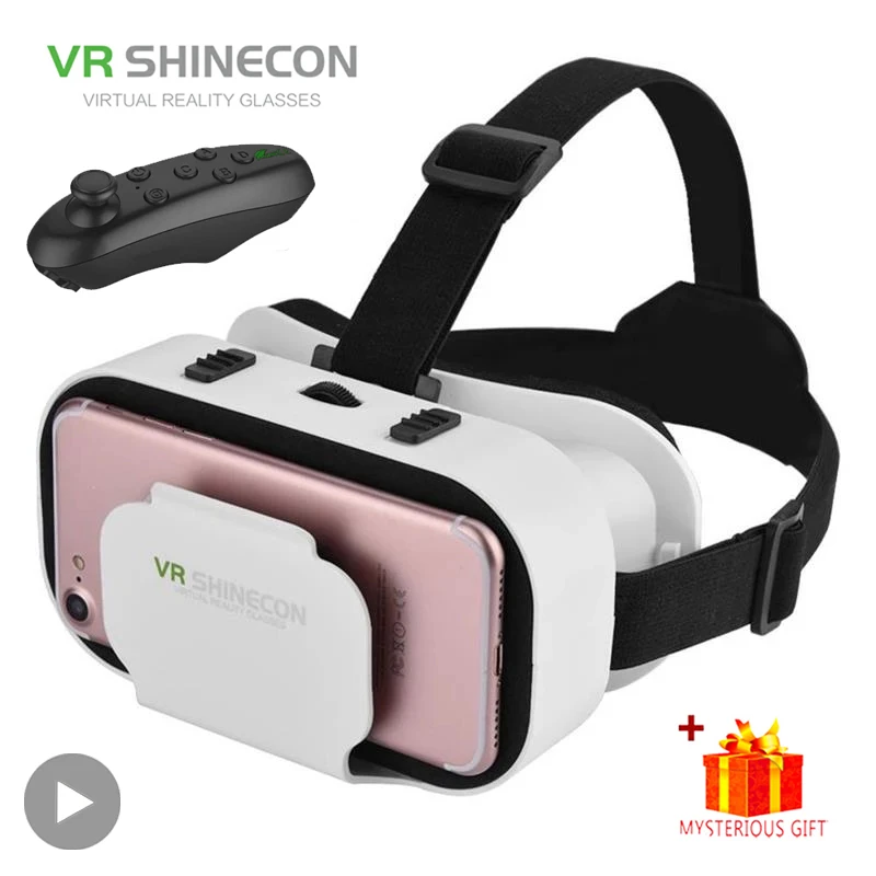 Shinecon VR نظارات ثلاثية الأبعاد سماعة الواقع الافتراضي جهاز خوذة نظارات العدسات الهاتف الذكي المحمول هاتف ذكي خلية Realidade Viar VR #1
