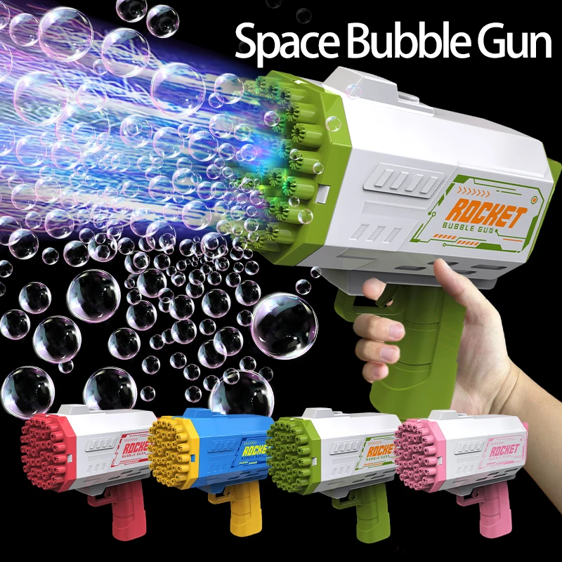 Automatic 40 hole  Blower Bubble Gunner Outdoor kids toys continuously produces bubbles birthday weddings（No Bubble Water）