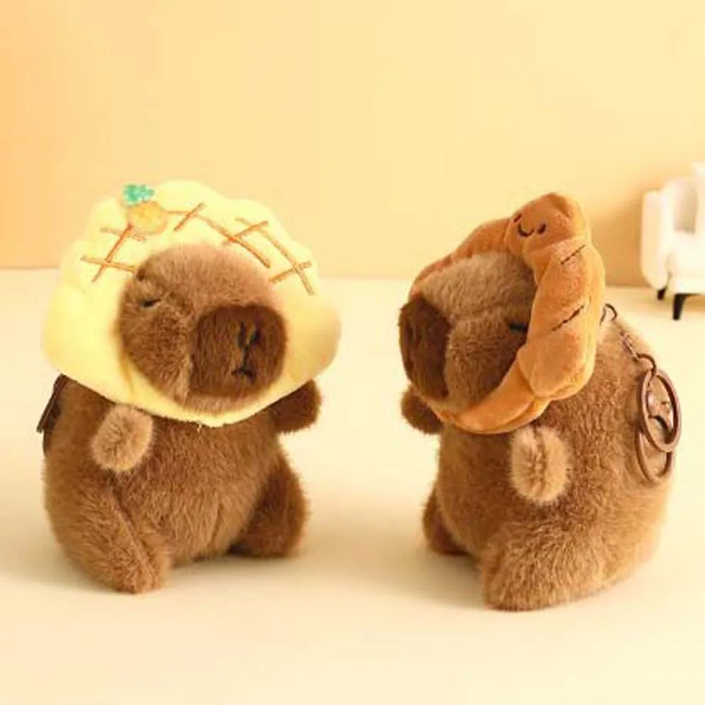 

Capybara Capybara Key Ring Bread Donuts Snacks French Fries Cartoon Keychain Cartoon Animal Doll Animal Pendant Kids Gift