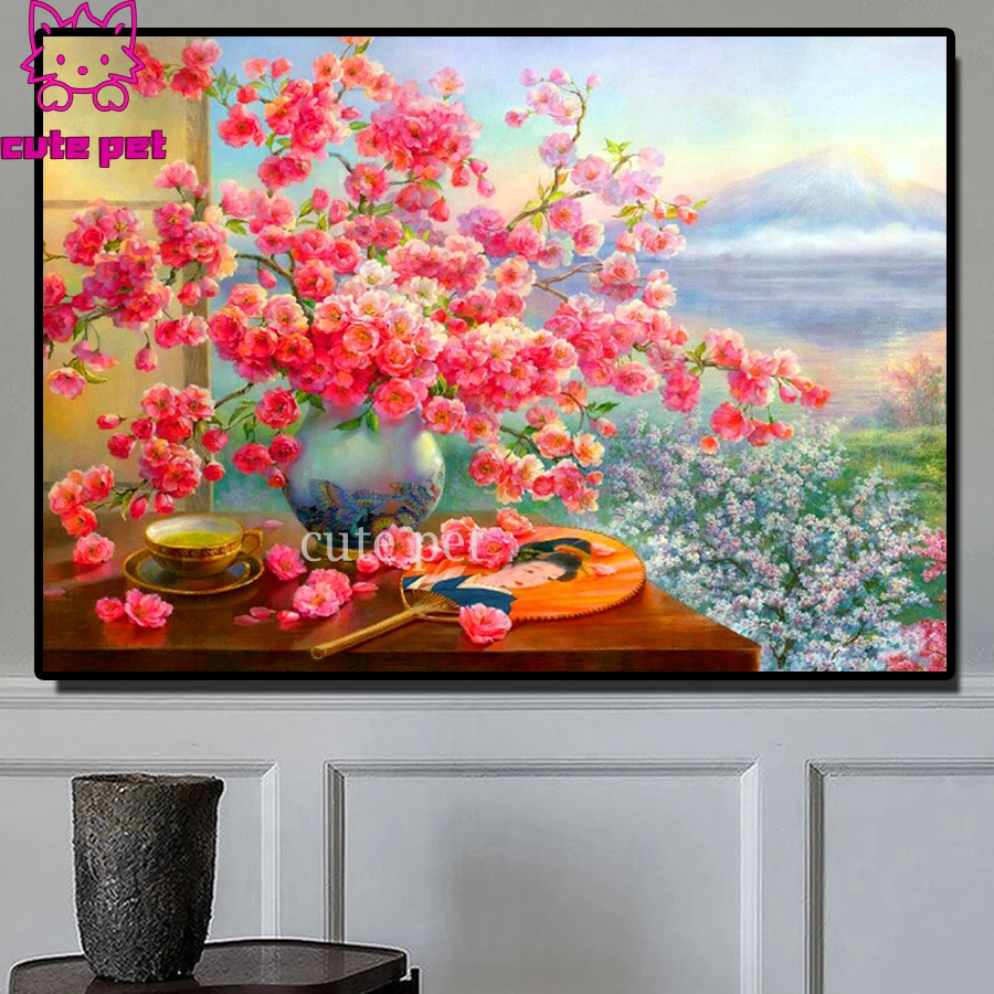 Plum Blossom diamond painting abstract painting 5d diamond mazayka embroidery crystal 3d full square round drill home decor