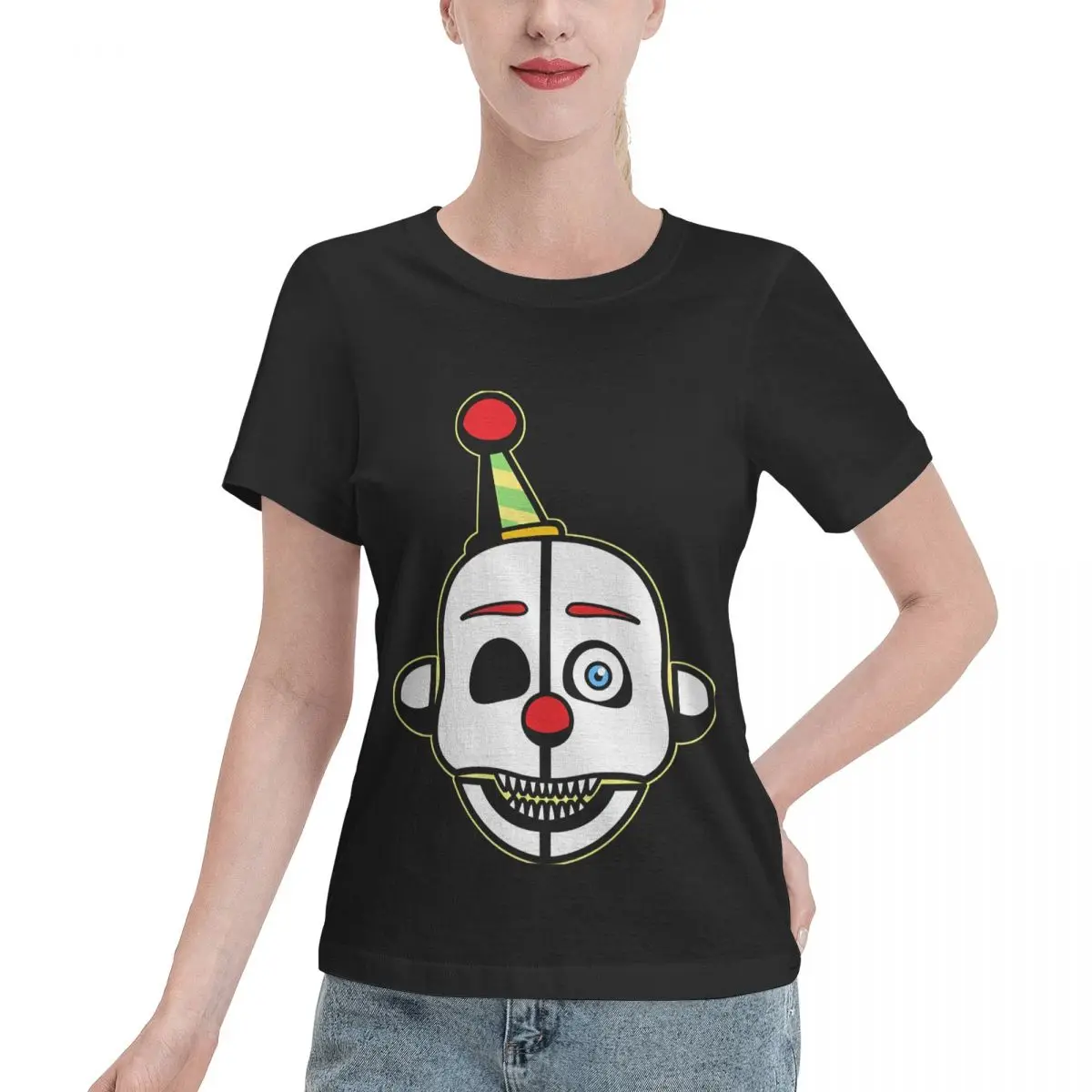 Value Pack Funny Ennard Gift Fnaf Women's T-shirt Urban Sport Casual Top