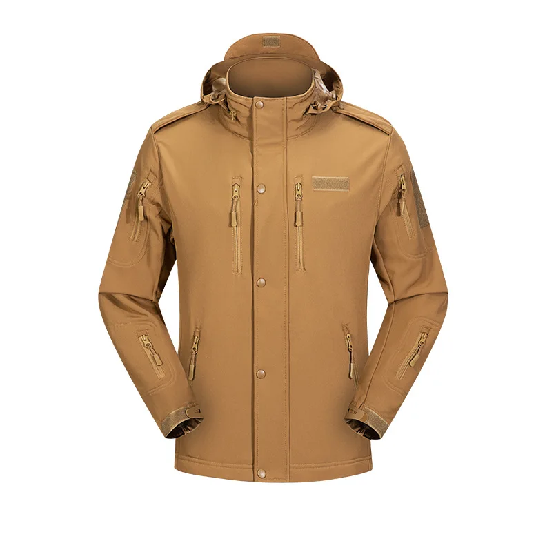 

Tactical Tom Winter New Men's Outdoor Camouflage Tactical Soft Shell Stormtrooper Jacket with Fleece Inner Lining, Warm and Wind
