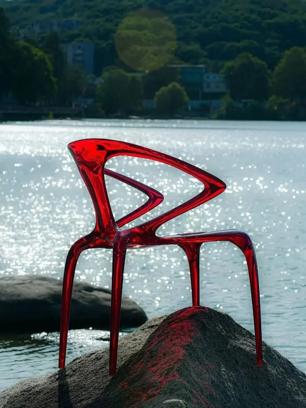 AA Acrylic Dining Chair Household Transparent Chair with Armrests Crystal Chair Plastic Lounge Stool