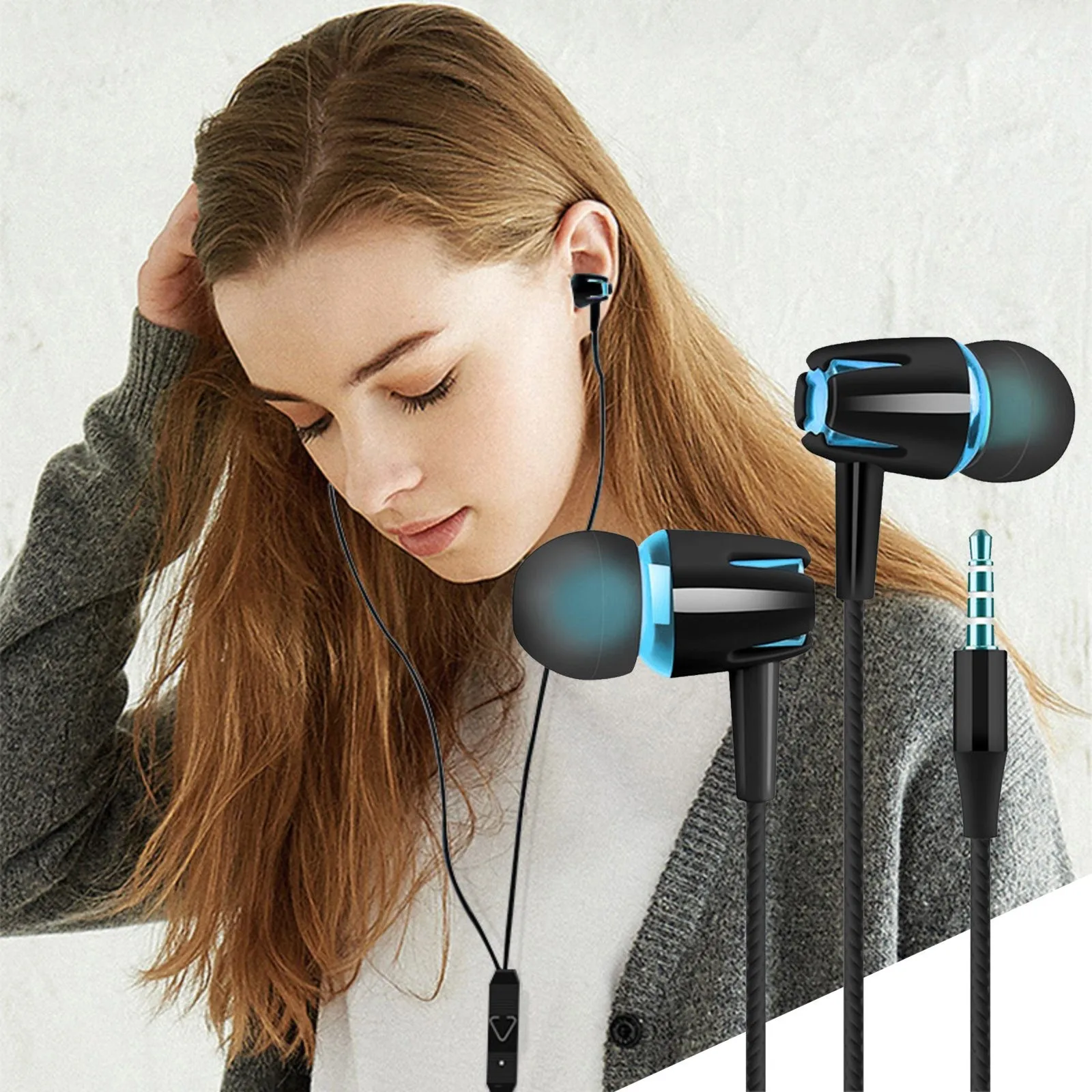 Wired Headphones Over Ear For Adult In Ear Bass Headphones Stereo Earphones Wired Mp3 Sport Vergisiz GüMrüKsüZ üRüNler TüRkiye