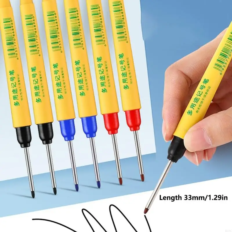 W89C Long Nose Marker Marker Marker Pen 33 мм маркер ручки