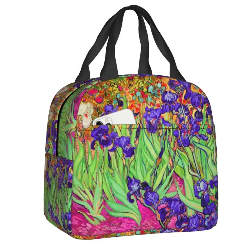 Vincent Van Gogh Paintings Art Collage Insulated Lunch Bag for Women Resuable Cooler Thermal Lunch Tote Kids School Children