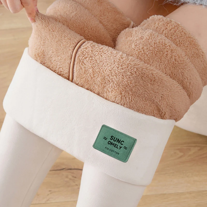 Out Wear Extra-Thick Plus Fleece Winter Leggings Women Korean Casual Thermal Woman's Leggings Soft Comfort Black Leggings Woman