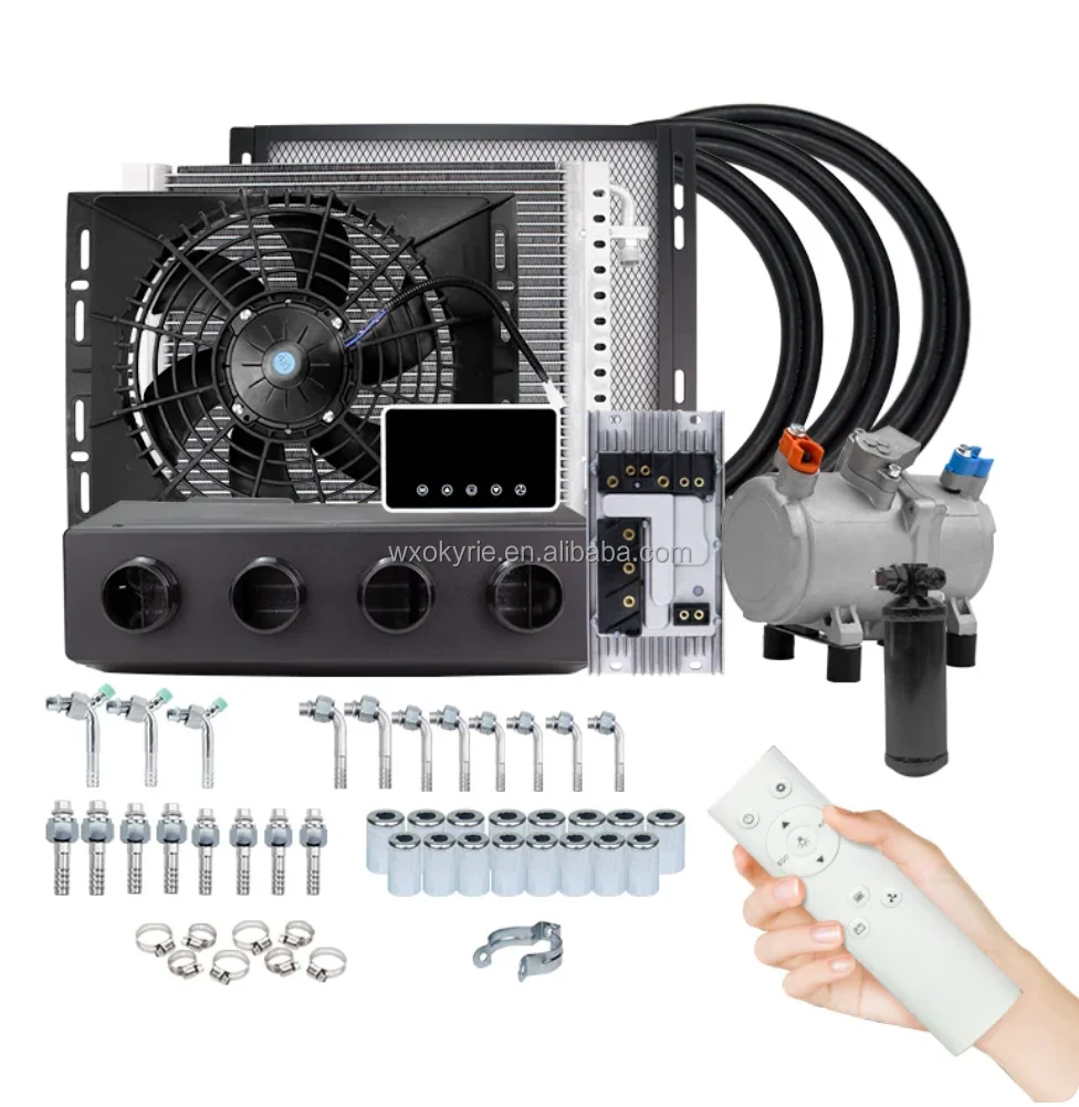 Universal 12V 24V Vehicle Air Conditioner Aire Acondicionado 12 Volt Car Electric Air Conditioning for Car