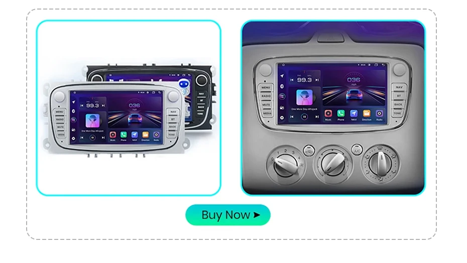 Junsun 9-Zoll Android 15 Autoradio für Ford Focus 2 3 Mk2 Mk3 2004-2011, kabelloses Apple CarPlay, Auto-Bildschirm, Stereo-Multimedia-Videoplayer, intelligente Fahrzeugsysteme, 2-DIN-Autoradio-Haupteinheit, GPS-Navigation, Bluetooth, 4G, WLAN, 8-Kern-Prozessor, FM, DSP, RDS, DAB+ – Detail 3