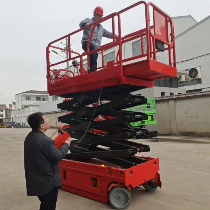 Discount Offer 8m 10m  Mobile Lifter Mobile Lifter Scaffolding Mobile Electric Scissor Lift Work Platform