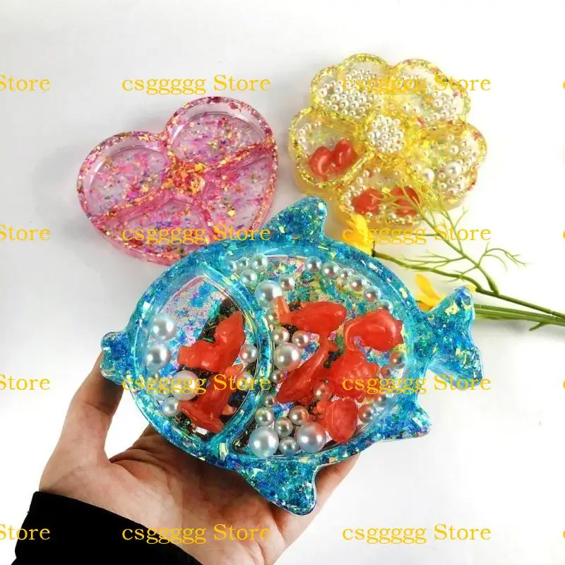 

9HJK Справка для хранения смолы силиконовая плесень хранения эпоксидные украшения для хранения жестких украшений безделушки для