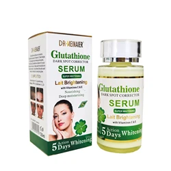 Suero de glutatión para cara y ojos, Corrector de manchas oscuras, Reduce las arrugas, antienvejecimiento, con vitamina E y C, 120ml