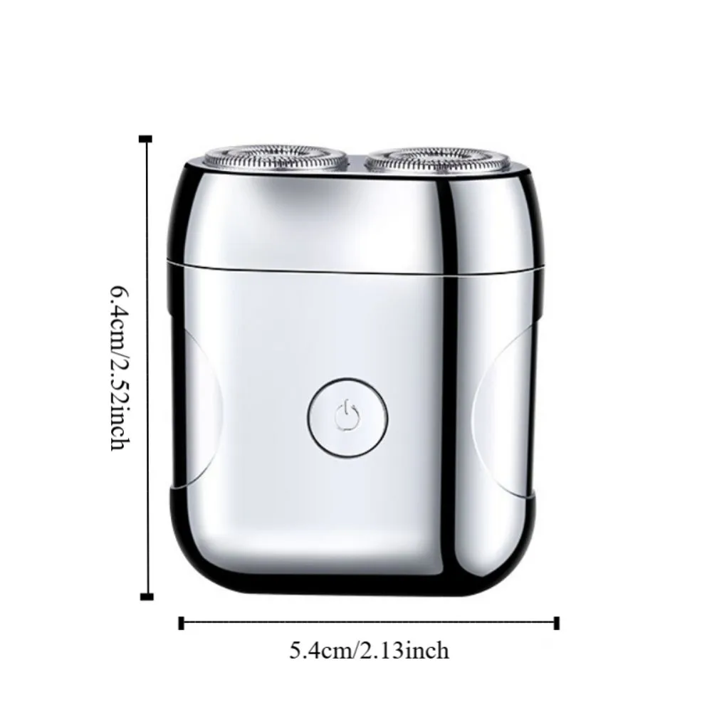 Rechargeable Ultra Clean Double Head Razor Washable Digital Display Electric Shaver Silent Quiet Operations Mini Shaving Men