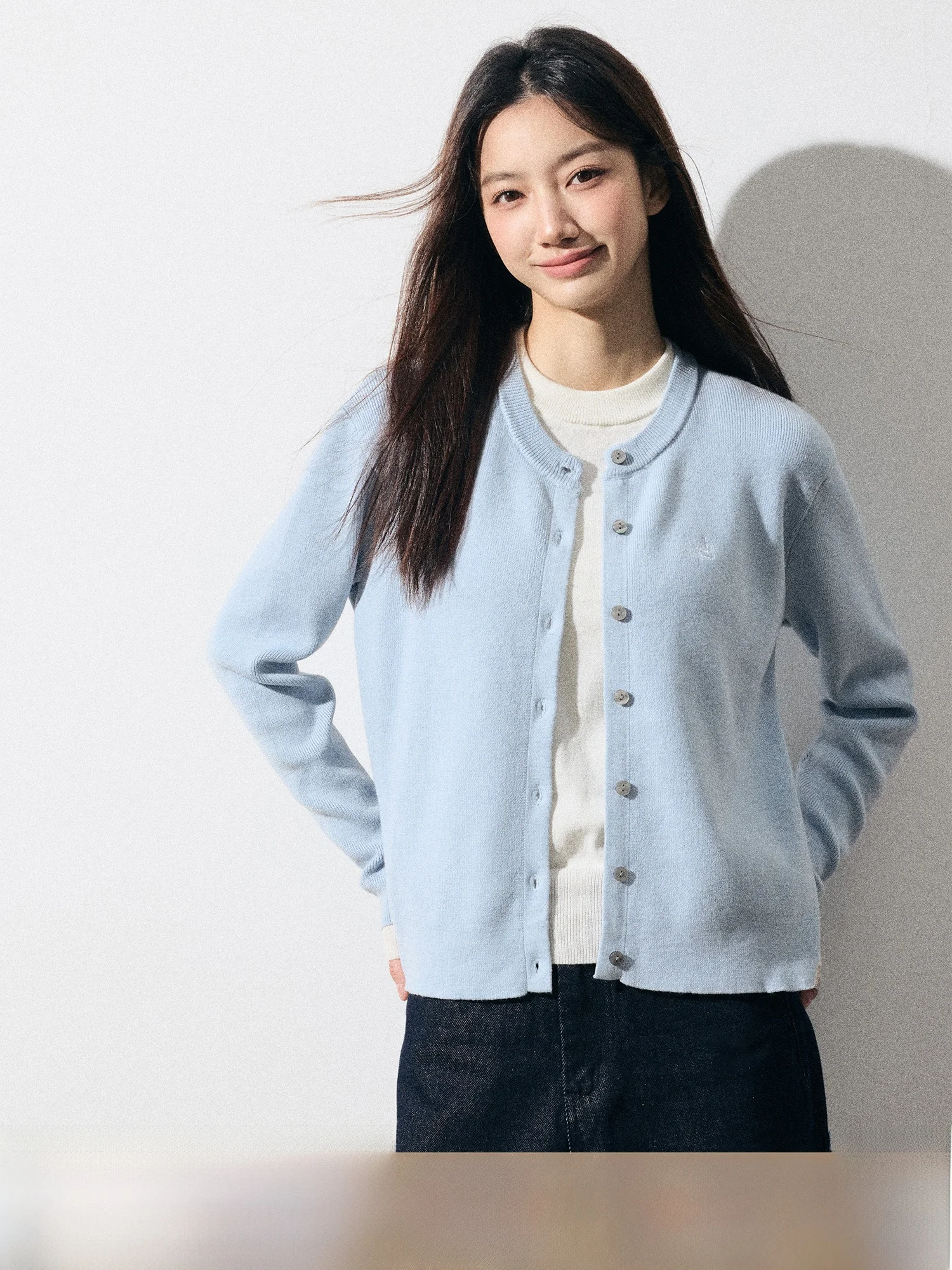 

Повседневный брендовый вязаный кардиган RPB, свитер для женщин, весенняя мода, искусственный двухсекционный вышитый длинный свек