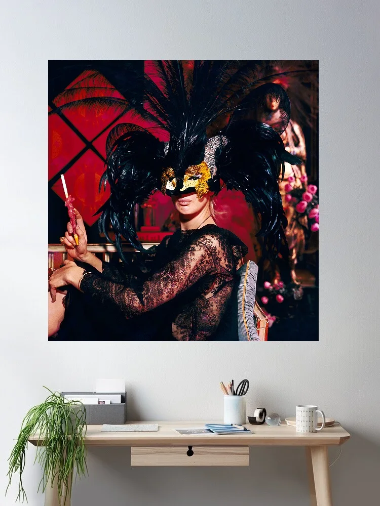 Slim Aarons 'Tiger Morse', Print Art Canvas Poster, Living Room, Home Wall Decor Picture