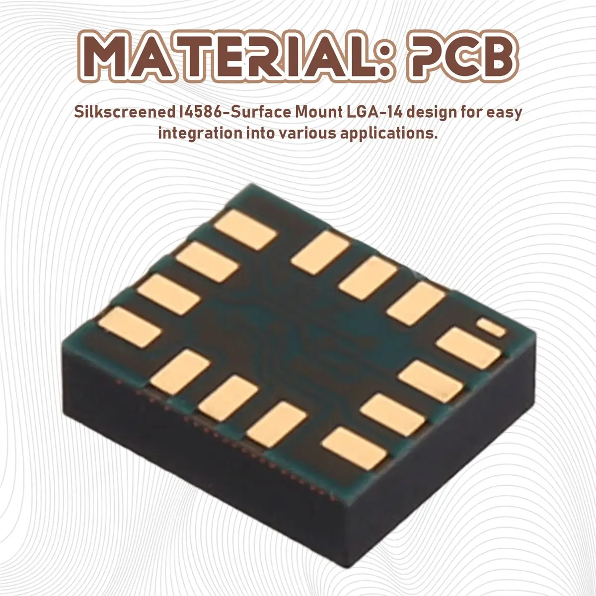 Se puede comprar el chip giroscópico con sensor de actitud ICM-45686 serigrafiado I4586-Surface Mount LGA-14.