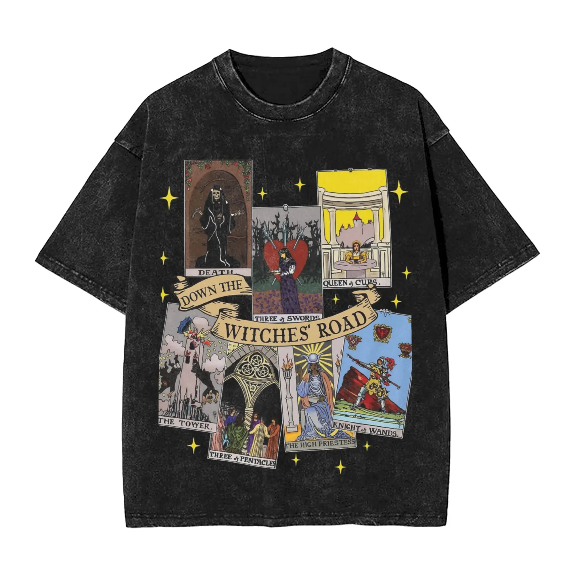 Camiseta para hombre y mujer, camisetas lavadas Agatha All Along, camisetas de playa a la moda Harajuku Y2K, camisetas informales de diseño básico, regalo de cumpleaños