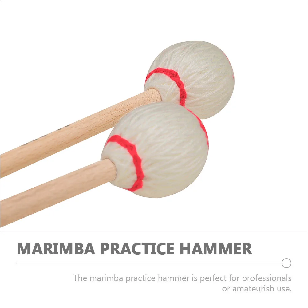 

2 Pcs Maple Drumsticks Mallets Percussion Xylophone Malletsxylophone Handles Major
