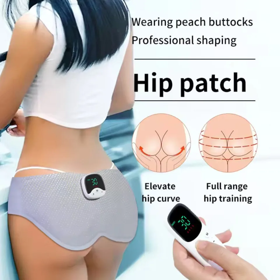 Electric EMS Hip Trainer Buttock Muscle Stimulator With Remote Control 10 Modes Butt Lifting Machine Fitness Massager Slimming