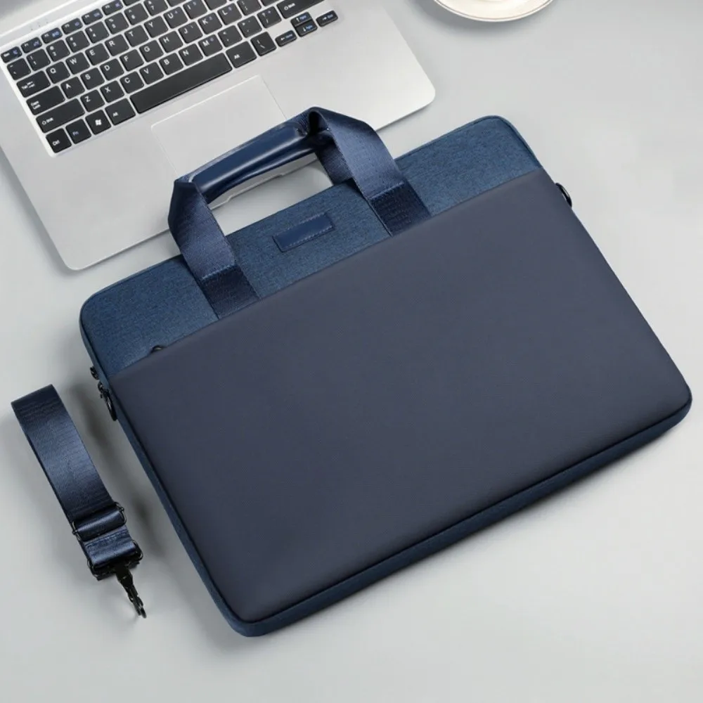 With Shoulder Strap Portable Laptop Bags Shockproof Wear-resistant Business Laptop Bag Simple Briefcase Laptop Shoulder Bag
