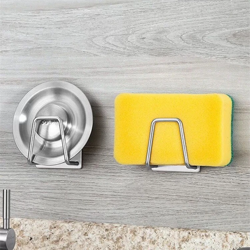 Kitchen Organizer Soap Sponge Drain Rack Sink Shelf Dish Drainer Portable Hanging Drain Basket Kitchen Gadget Kitchen Accessory