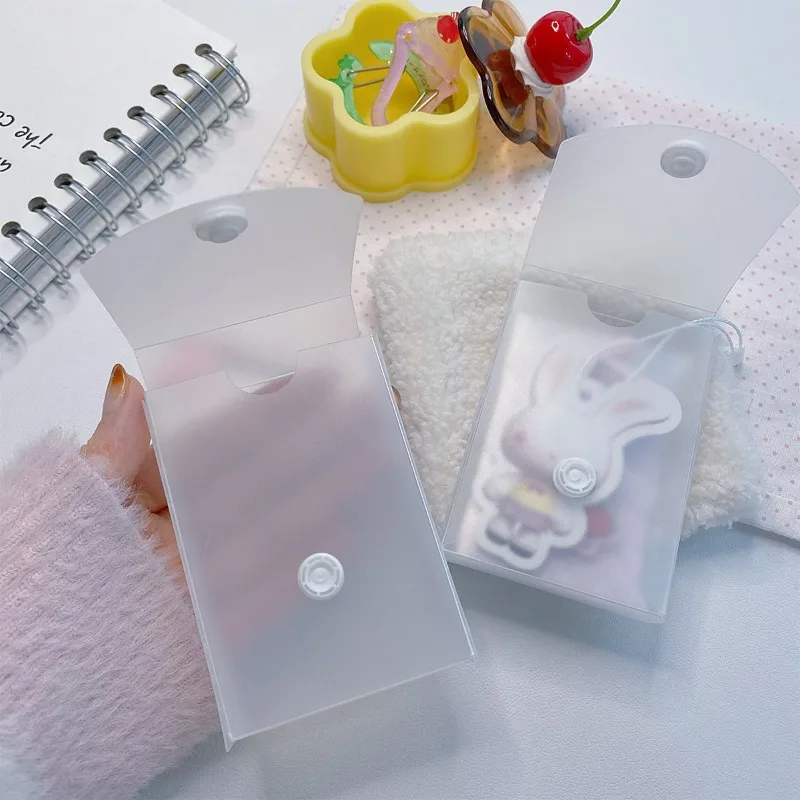 Mini soporte transparente A5 para sesión fotográfica Kpop, organizador de tarjetas fotográficas de plástico sencillo Ins, caja de almacenamiento para sesión fotográfica de gran capacidad, 1 ud.