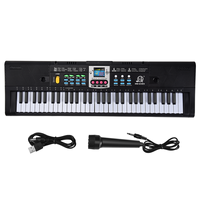 MQ 61 Keys Electronic Piano Digital Music Electronic Keyboard Musical Instrument Gift with Microphone for Kids Beginners