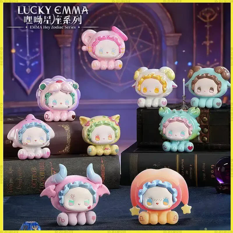 

Lucky Emma Authentic Blind Box Hey Zodiac Series Cute Anime Figures Mystery Dolls Desktop Ornaments Gift For Collectors