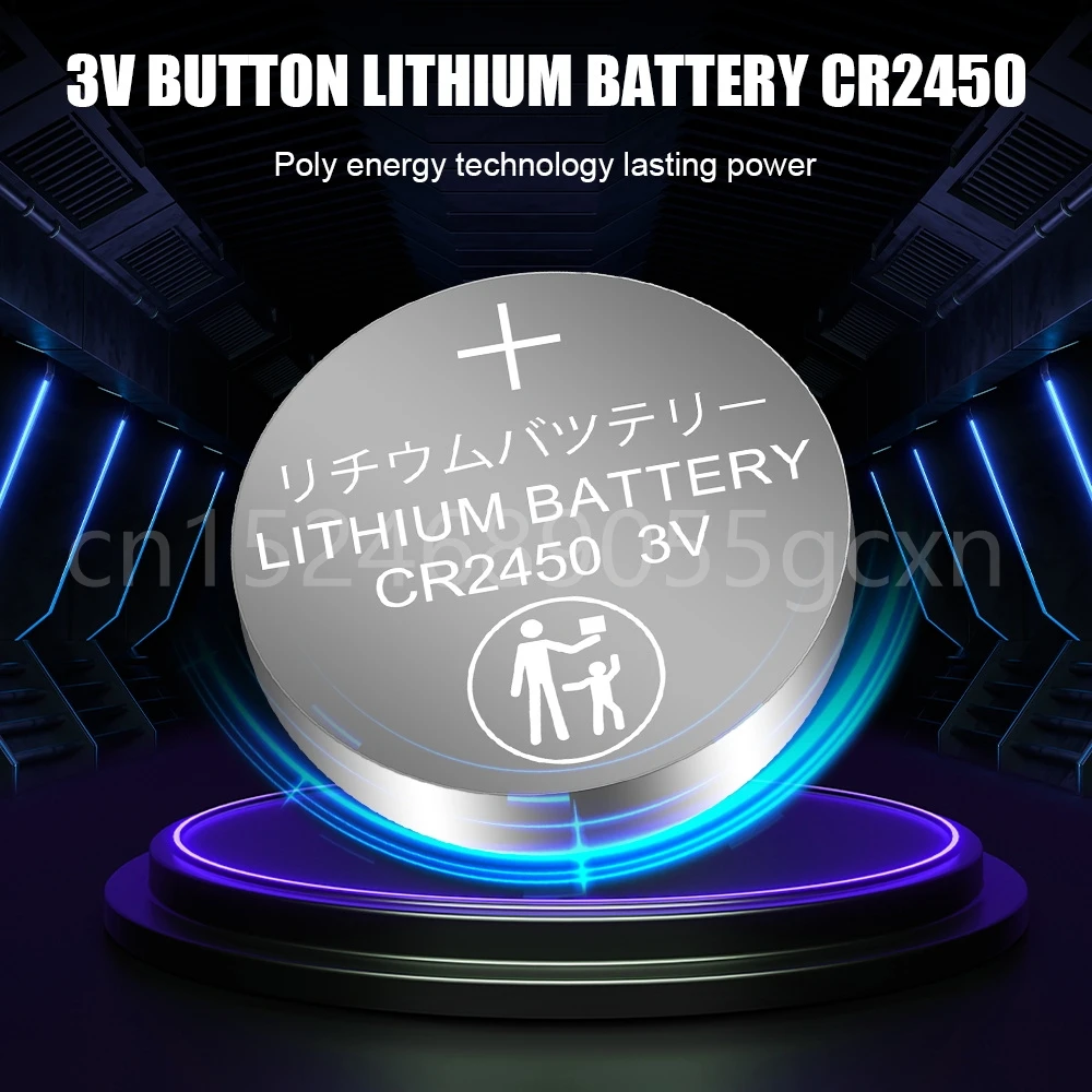 Batería de litio para Control remoto, Pila de botón para lámpara LED, reloj, CR2450, CR2450, DL2050, BR2450, LM2450, KCR5029, 5029LC, 3V, 5 piezas