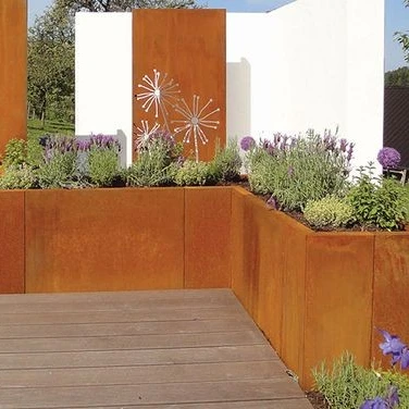 Vegetables Grow Corten Steel Garden Planter Raised Bed