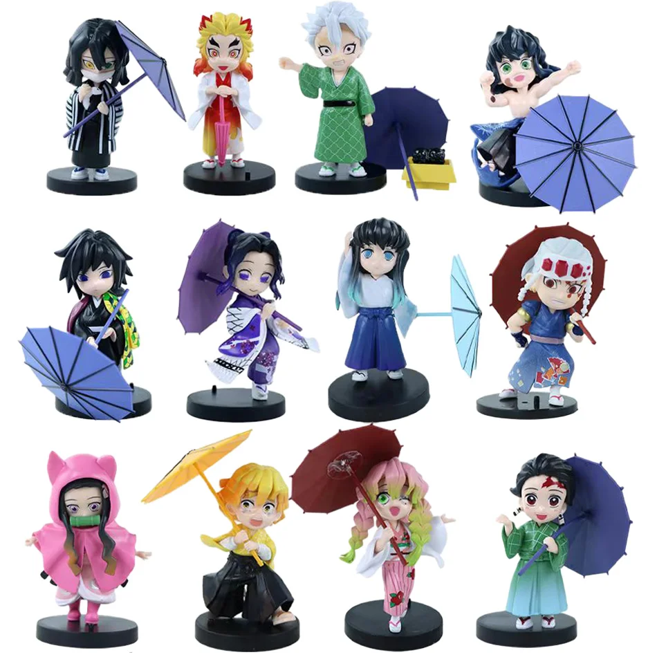 

Demon Slayer Plum Rain AB Series Blind Box Kamado Tanjirou Agatsuma Zenitsu Kamado Nezuko Hashibira Inosuk Anime Figure