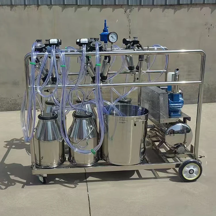 

China Factory Wholesale Cow Milking Machine/ Small Scale Goat High Quality Milk Making Machine Milking Machine