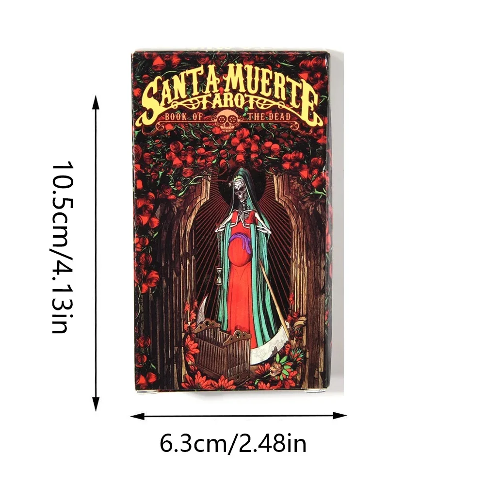 Santa Muerte Tarot Cards Divination Deck English Versions Edition Oracle Board Playing Table Games For Party gift