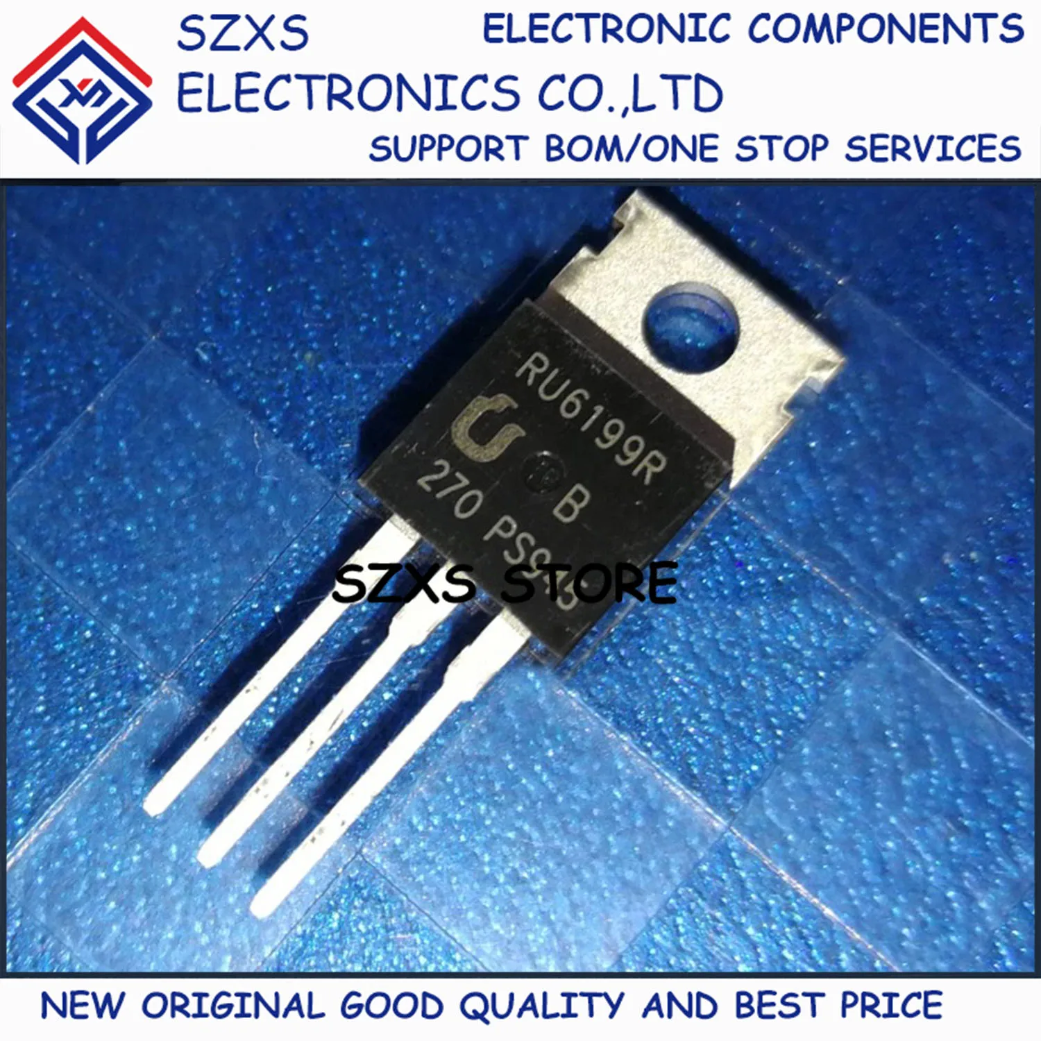 New Original 10Pcs RU6199R TO-220 60A 60V MOSFET Field Effect Transistor In Stock Electronic Components Good Quality