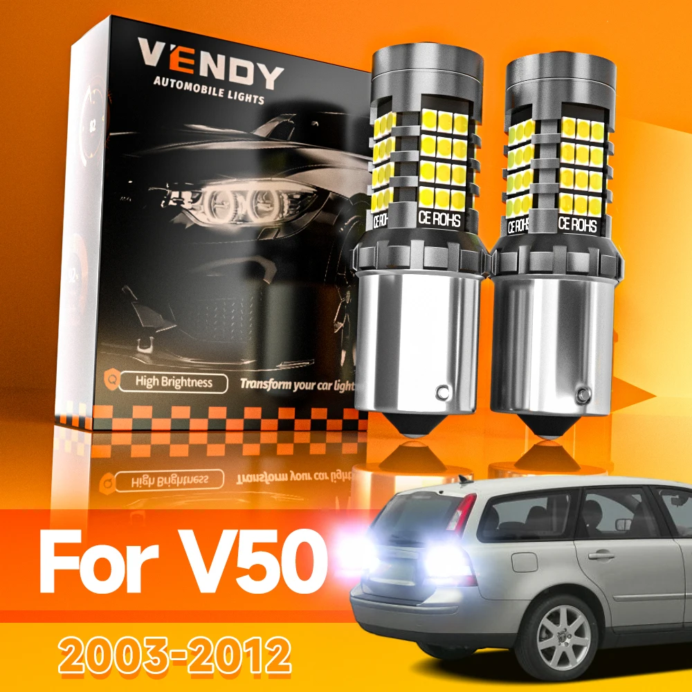 

2pcs For Volvo V50 2003-2012 LED Reverse Light Backup Lamp 2004 2005 2006 2007 2008 2009 2010 2011 Canbus Accessories