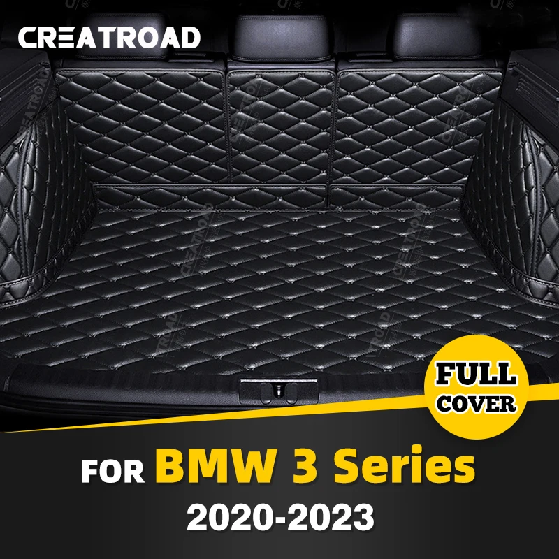 

Auto Full Coverage Trunk Mat For BMW 3 Series 2020 2021 2023 Car Boot Cover Pad Cargo Liner Interior Protector Accessories