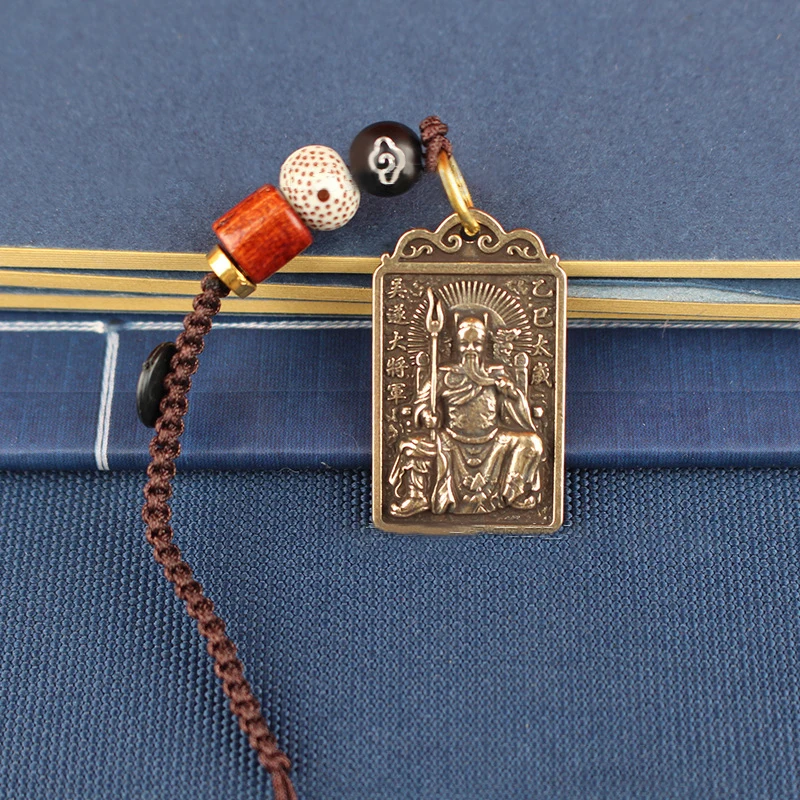 2025 Tai Sui Amulet Card Feng Shui Prayer Brass Card Exorcism Protection Buddha Gift Amulet Safe Bring In Wealth Pendant