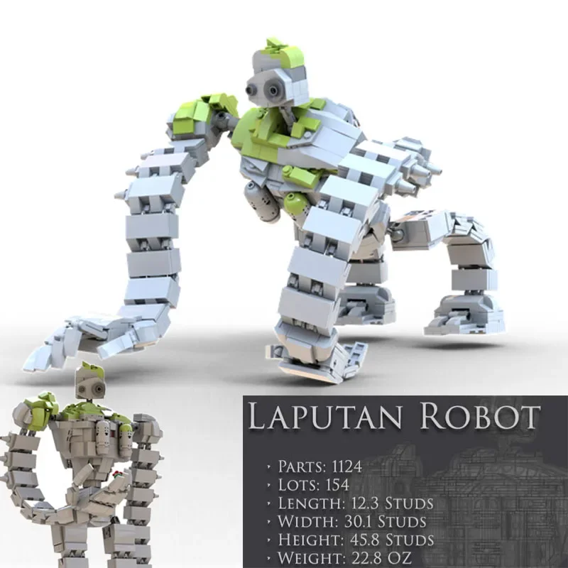 

New MOC Robot The Laputan Robot Fit MOC-20801 Sky City-Laputa Robot Model Building Blocks Bricks Kids Toys Boy Birthday Gifts