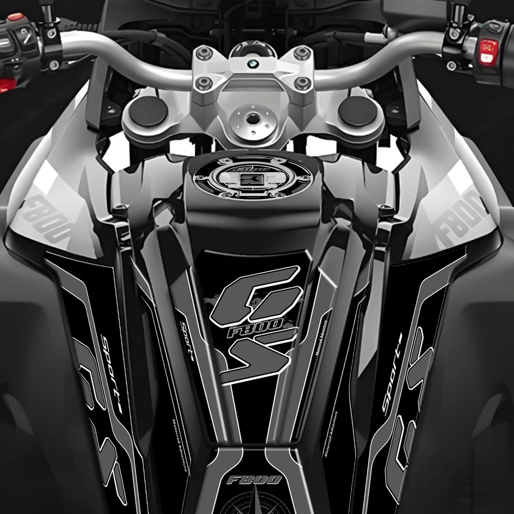 3D 젤 연료 탱크 패드 오토바이 도장 보호 스티커 세트 & BMW F800GS F 800 GS 2024 2025용 바디 쉘 장식 데칼