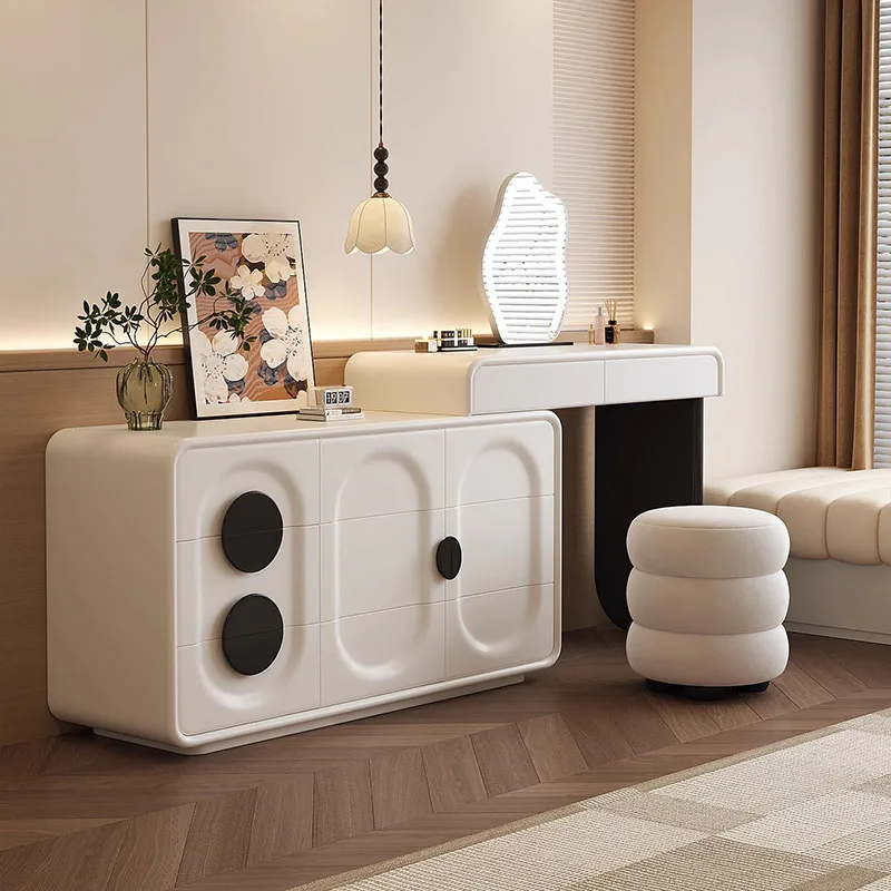 

Wood Beauty Vanity Table Bedroom Drawers Cabinet Luxury Tall Women Organizer Dressing Table Cosmetics Vestidores Home Furniture