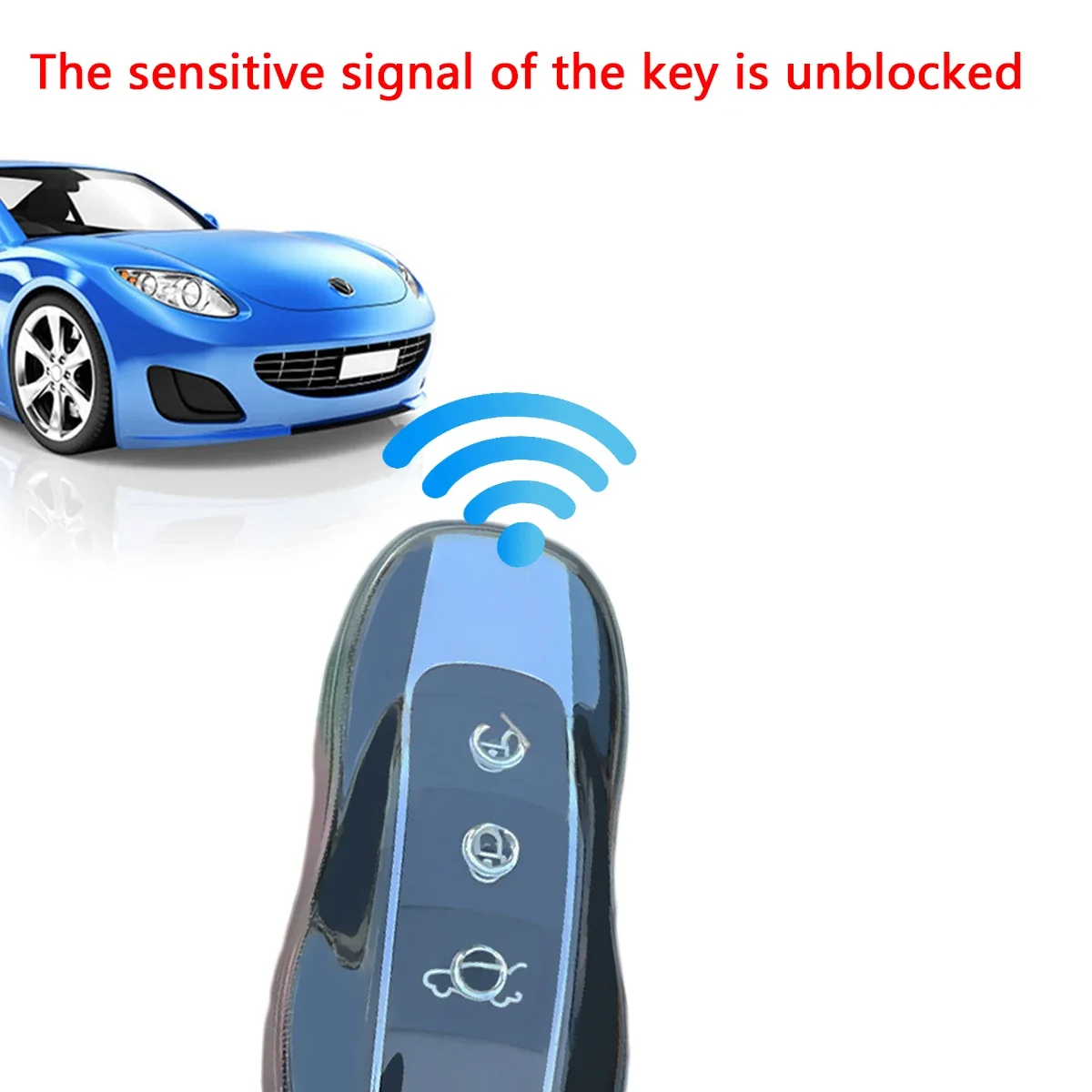 Clear Transparent TPU Car Smart Key Cover Case for Porsche Cayenne Panamera Macan 991 series 718 Boxster Cayman 981 981 series