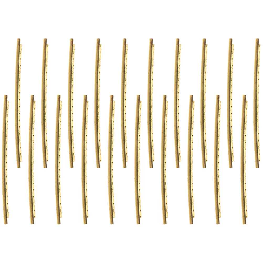

20Pcs Guitar Fret Wires Brass Reliable Replacement for Fingerboard Folk Classical Electric Guitar Supplies Fret Wires
