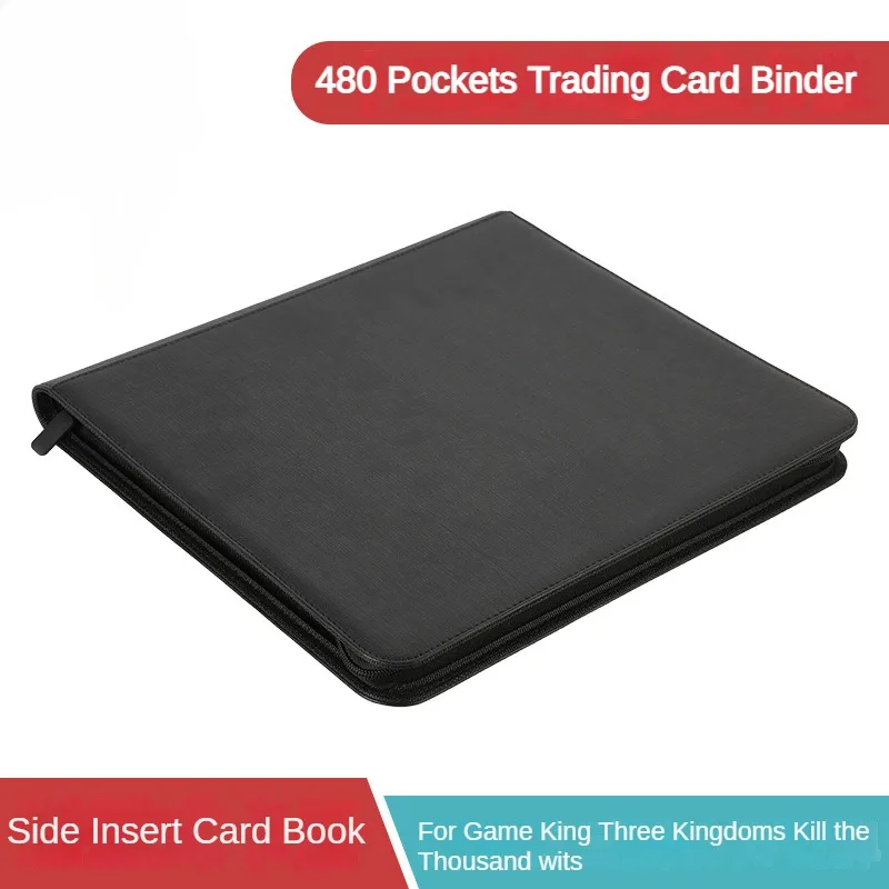 12 Pocket Football Card Binder Trading Card Holder with Sleeves Cards Collectors Album Hold 480 Cards for Football Baseball Card